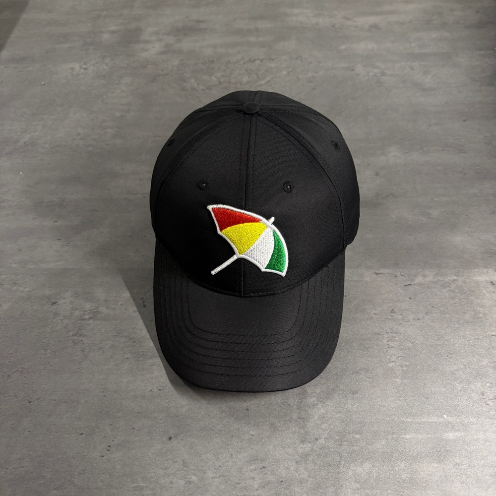 Ahead Arnold Palmer Bay Hill Golf Hat Black Performance Cap UPF 50 Umbrella Logo